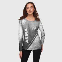 Женский лонгслив 3D Akira - grey gradient вертикально - фото 2
