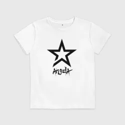 Детская футболка хлопок Анжела - звезда