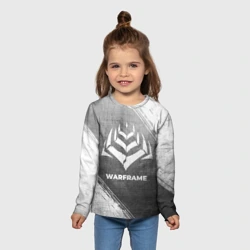 Детский лонгслив 3D Warframe - grey gradient - фото 2