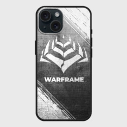 Чехол силиконовый для Apple iPhone 15 матовый Warframe - grey gradient