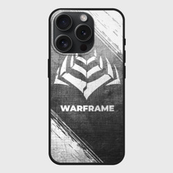 Чехол силиконовый для Apple iPhone 15 Pro матовый Warframe - grey gradient