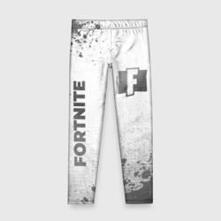Детские леггинсы 3D Fortnite - white gradient вертикально