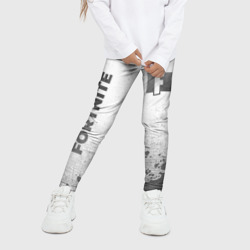 Детские леггинсы 3D Fortnite - white gradient вертикально - фото 2