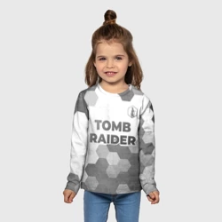 Детский лонгслив 3D Tomb Raider - white gradient посередине - фото 2