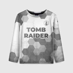 Детский лонгслив 3D Tomb Raider - white gradient посередине