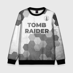 Детский свитшот 3D Tomb Raider - white gradient посередине