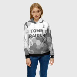 Женская толстовка 3D Tomb Raider - white gradient посередине - фото 2