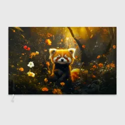 Флаг 3D Умилительная красная панда