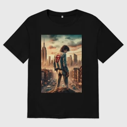 Мужская футболка хлопок Oversize Mick Jagger is the world legend