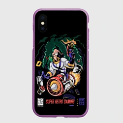 Чехол для iPhone XS Max матовый Earth worm Jim - super retro gaming