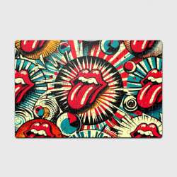 Головоломка Пазл магнитный 126 элементов Logo of the Rolling Stones - pop art