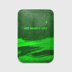 Картхолдер Magsafe магнитный No Man's Sky - green gradient посередине