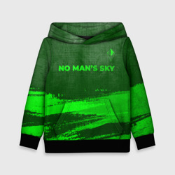 Детская толстовка 3D No Man's Sky - green gradient посередине