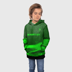 Детская толстовка 3D No Man's Sky - green gradient посередине - фото 2