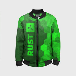 Детский бомбер 3D Rust - green gradient по-вертикали