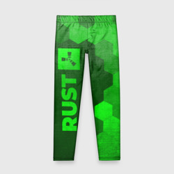 Детские леггинсы 3D Rust - green gradient по-вертикали