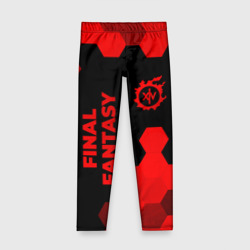 Детские леггинсы 3D Final Fantasy - red gradient вертикально