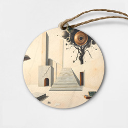 Деревянная игрушка круг Архитектурный сюр