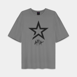 Женская футболка Oversize хлопок premium Alla - star