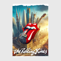 Магнитный плакат 2Х3 Rolling Stones - logo-guitar