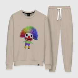 Женский костюм хлопок Cartoon clown colorful hair