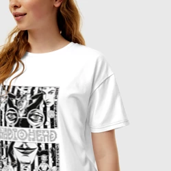 Женская футболка хлопок Oversize Radiohead band rock - фото 2