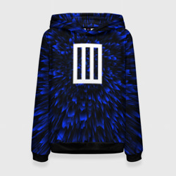 Женская толстовка 3D Paramore blue energy
