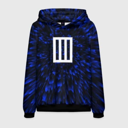 Мужская толстовка 3D Paramore blue energy