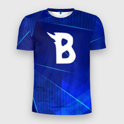 Мужская футболка 3D Slim Beastars blue poly