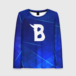 Женский лонгслив 3D Beastars blue poly