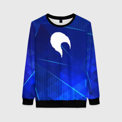 Женский свитшот 3D Date A Live blue poly