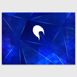 Поздравительная открытка Date A Live blue poly