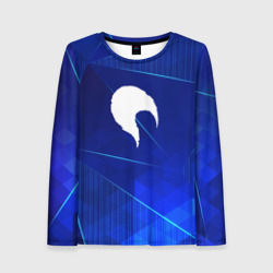 Женский лонгслив 3D Date A Live blue poly