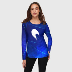 Женский лонгслив 3D Date A Live blue poly - фото 2