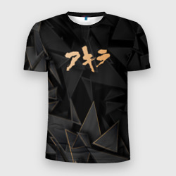 Мужская футболка 3D Slim Akira golden poly