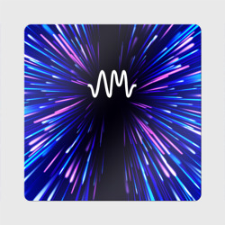 Магнит виниловый Квадрат Arctic Monkeys neon energy