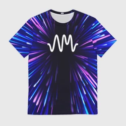 Мужская футболка 3D Arctic Monkeys neon energy