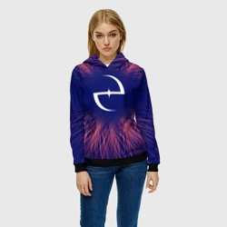 Женская толстовка 3D Evanescence red energy - фото 2