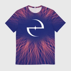 Мужская футболка 3D Evanescence red energy