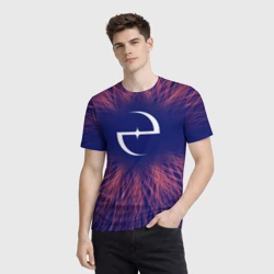 Мужская футболка 3D Evanescence red energy - фото 2