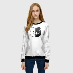 Женский свитшот 3D Danganronpa white poly - фото 2