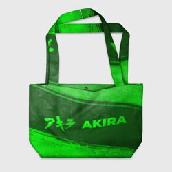 Пляжная сумка 3D Akira - green gradient по-горизонтали