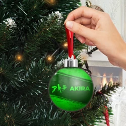Ёлочный шар Akira - green gradient по-горизонтали - фото 2