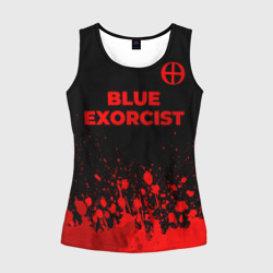 Женская майка 3D Blue Exorcist - red gradient посередине