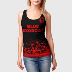 Женская майка 3D Blue Exorcist - red gradient посередине - фото 2