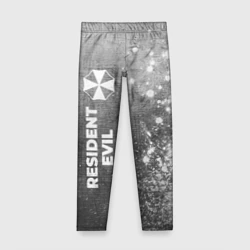 Детские леггинсы 3D Resident Evil - grey gradient по-вертикали