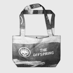 Пляжная сумка 3D The Offspring - grey gradient по-горизонтали