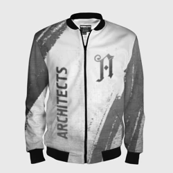 Мужской бомбер 3D Architects - white gradient вертикально