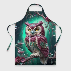 Фартук 3D Волшебная сова в самоцветном лесу