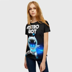 Женская футболка 3D Astro bot - фото 2